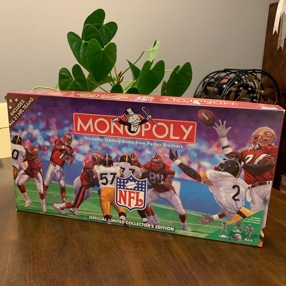 1998 NFL Limited Edition Monopoly Game - 31 Teams - Football